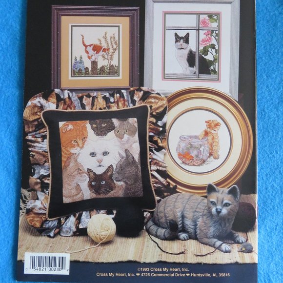 (2) Cross Stitch Patterns - Moonlight Kitties & Fabulous Felines - Picture 3 of 6
